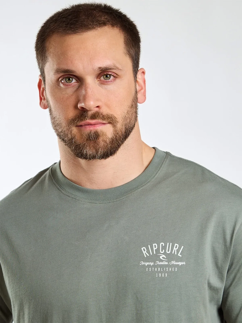 POLERA HOMBRE RIP CURL MANGA CORTA ALGODÓN COLECCIÓN - 4