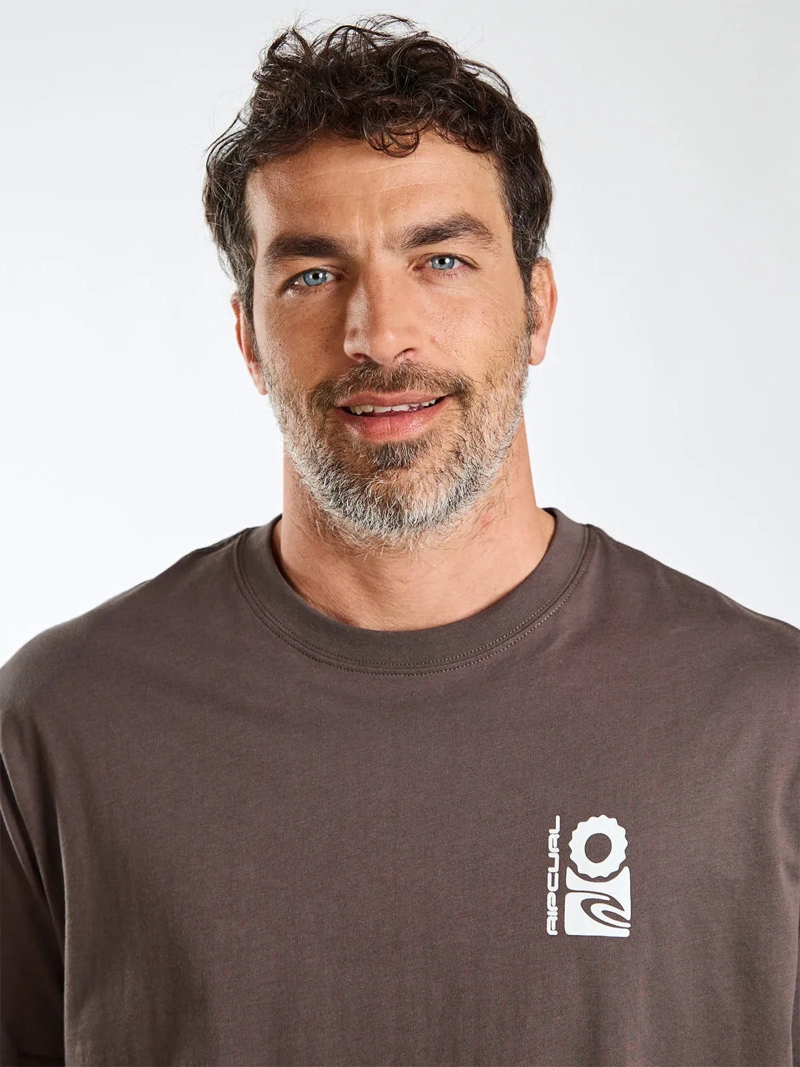 POLERA HOMBRE RIP CURL ALGODÓN MANGA CORTA - 4