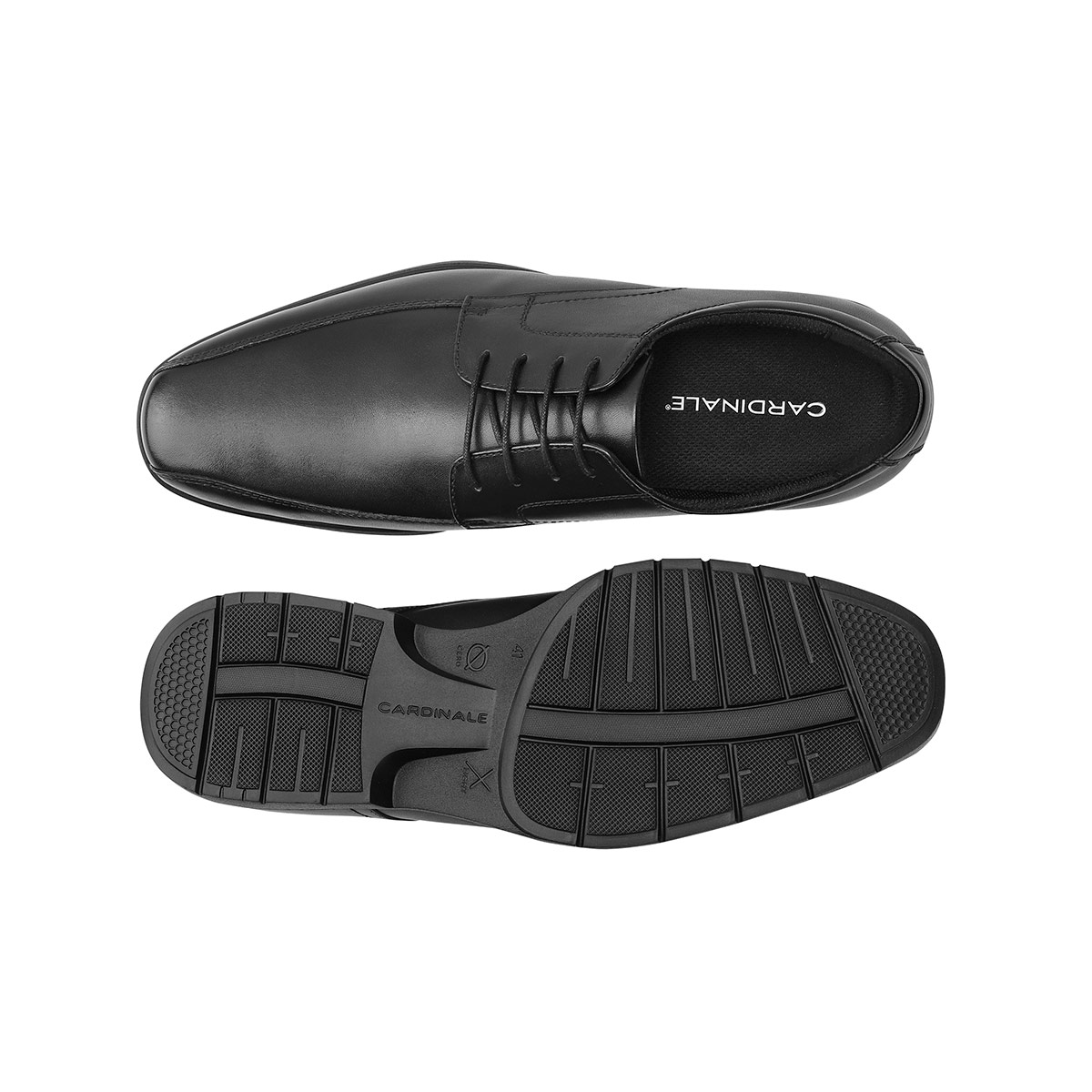 ZAPATOS HOMBRE CARDINALE NEGRO PIUMA CUERO - 4