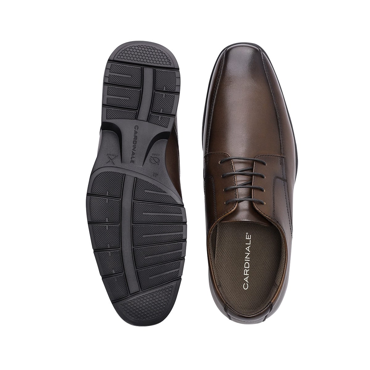 ZAPATOS HOMBRE CARDINALE CAFÉ PIUMA CUERO - 5
