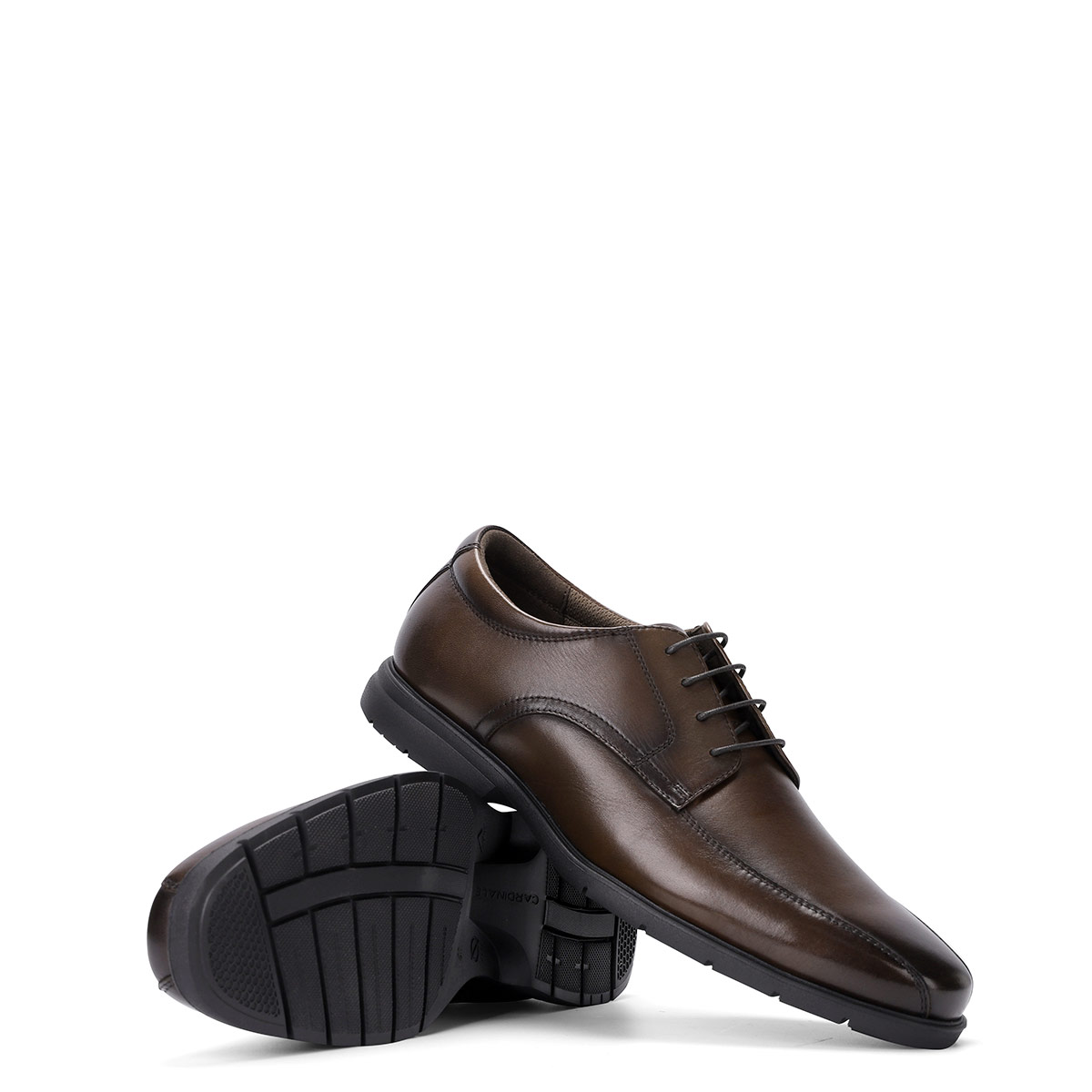 ZAPATOS HOMBRE CARDINALE CAFÉ PIUMA CUERO - 3