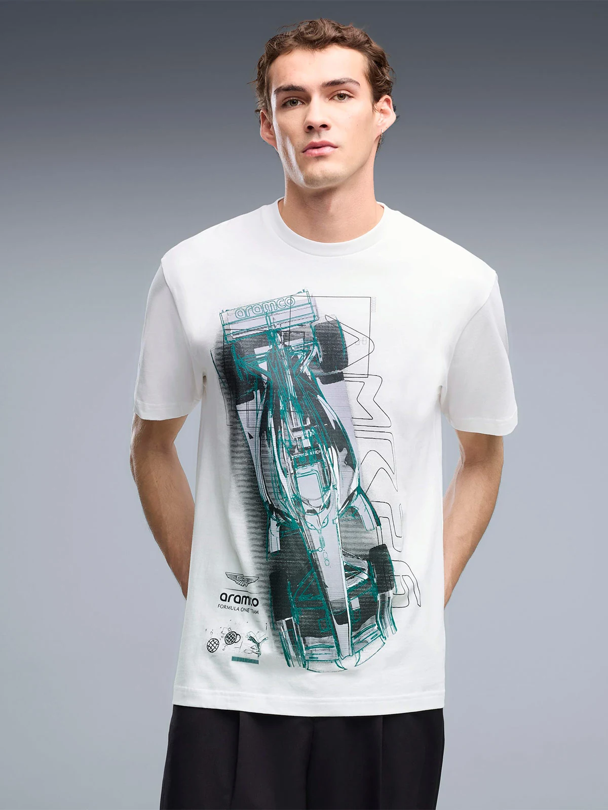 POLERA HOMBRE PUMA ALGODÓN F1 ASTON MARTIN - 1