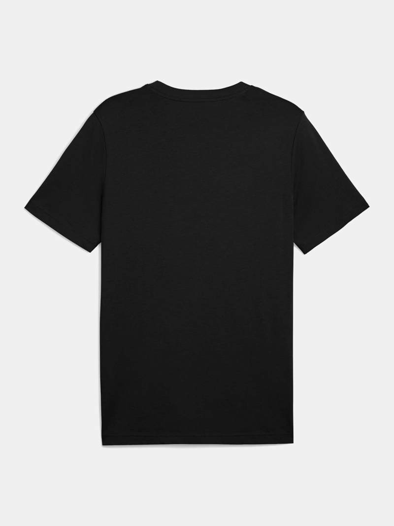 POLERA HOMBRE PUMA ESSENTIALS LOGO ALGODÓN NEGRO - 2