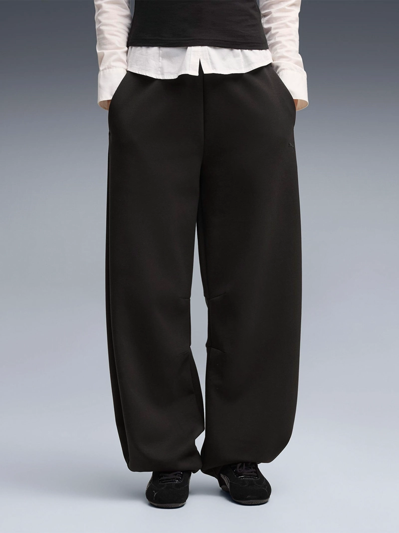 PANTALÓN BUZO MUJER PUMA RELAXED BARREL - 1