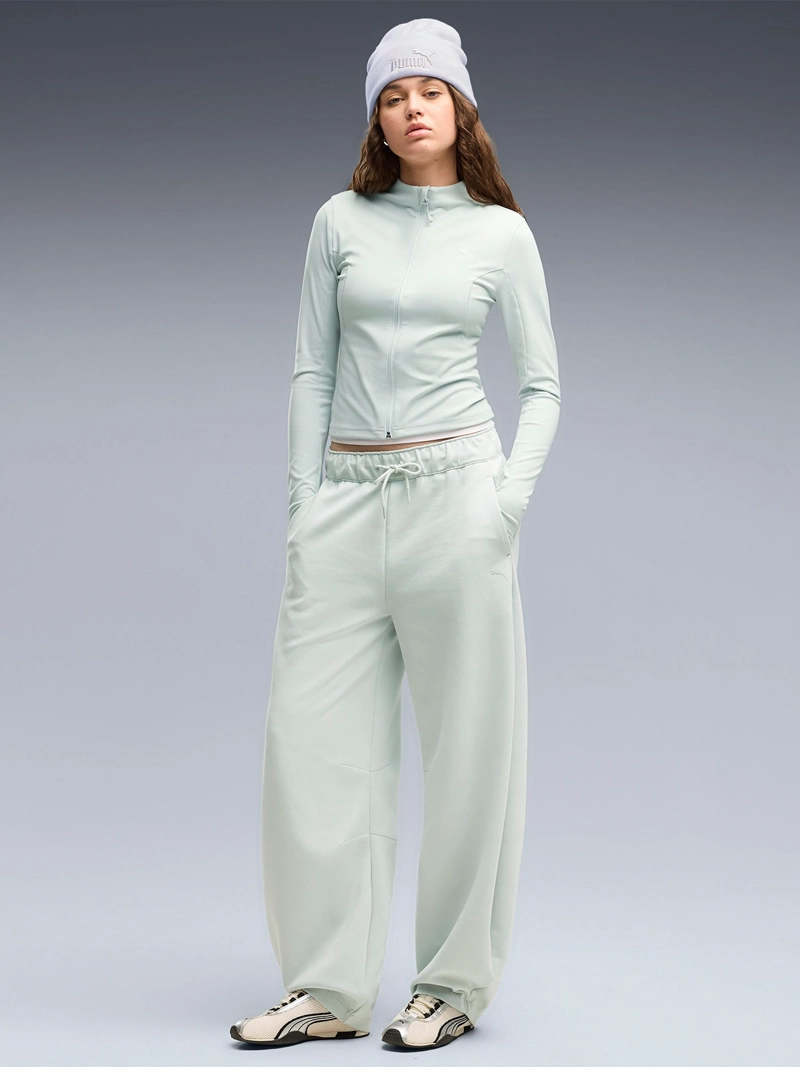 PANTALÓN BUZO MUJER PUMA RELAXED BARREL - 5