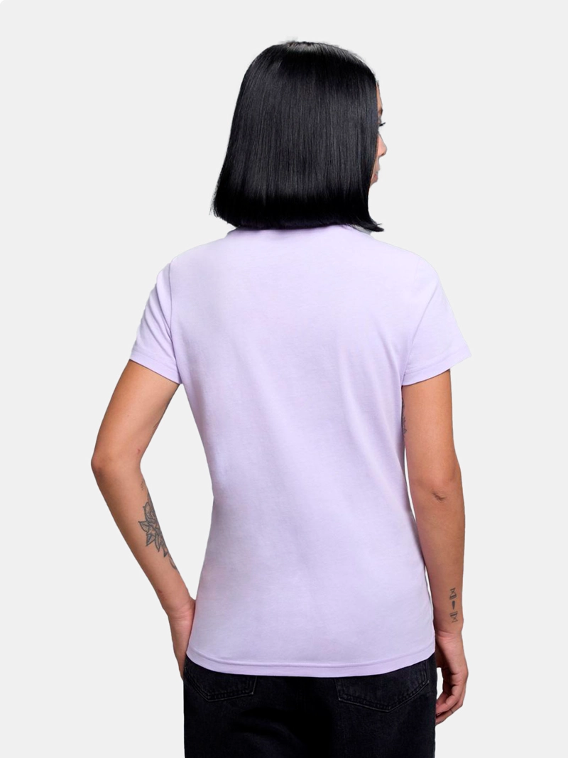 POLERA MUJER PUMA ESSENTIALS CAT LOGO ALGODÓN MORADO - 2