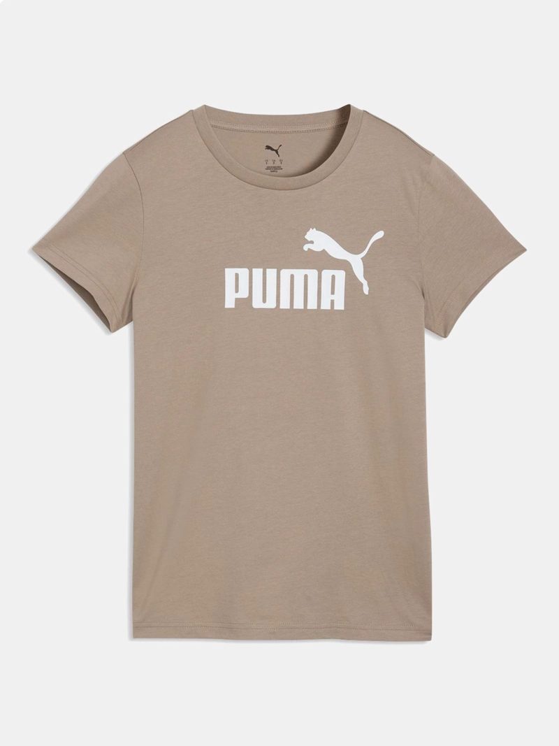 POLERA MUJER PUMA ESSENTIALS LOGO BEIGE - 4