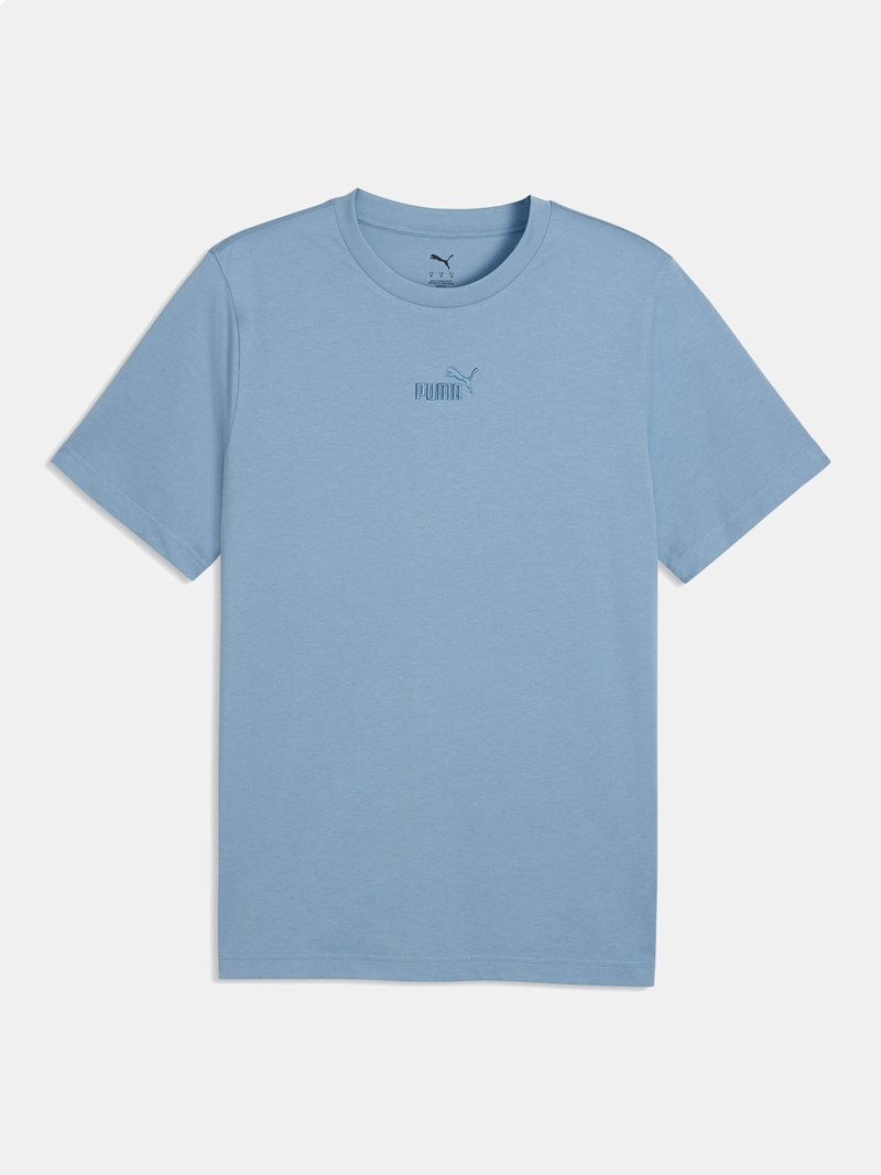 POLERA HOMBRE PUMA ESSENTIALS LOGO AZUL
