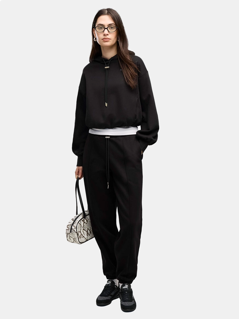 PANTALÓN DE BUZO MUJER PUMA HER COMFORT NEGRO - 1