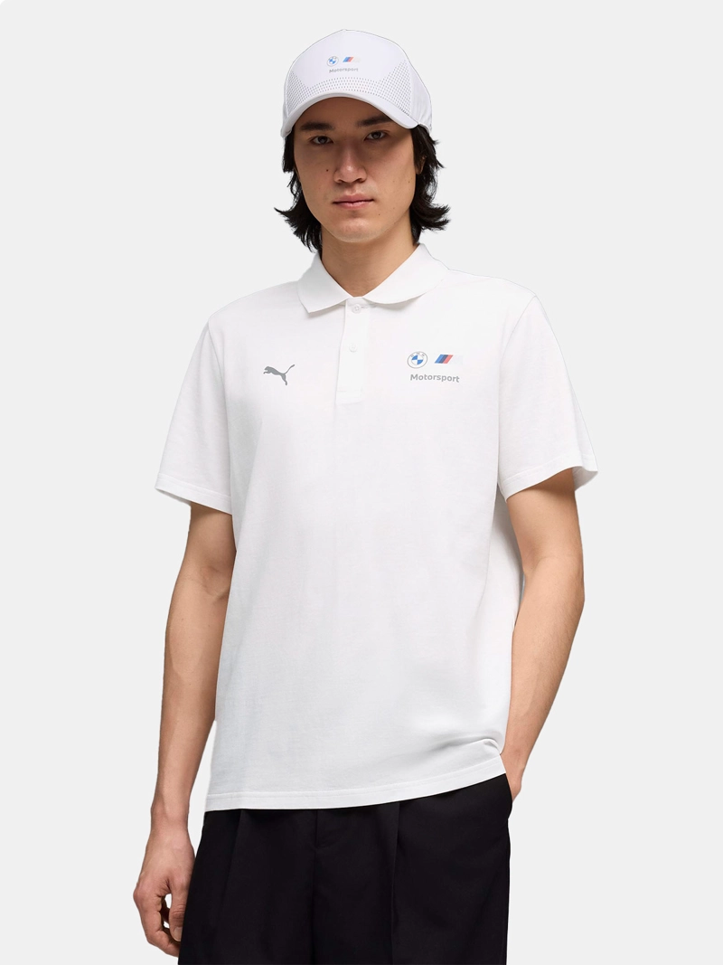 POLERA HOMBRE PUMA BMW MMS ESSENTIALS BLANCO - 1
