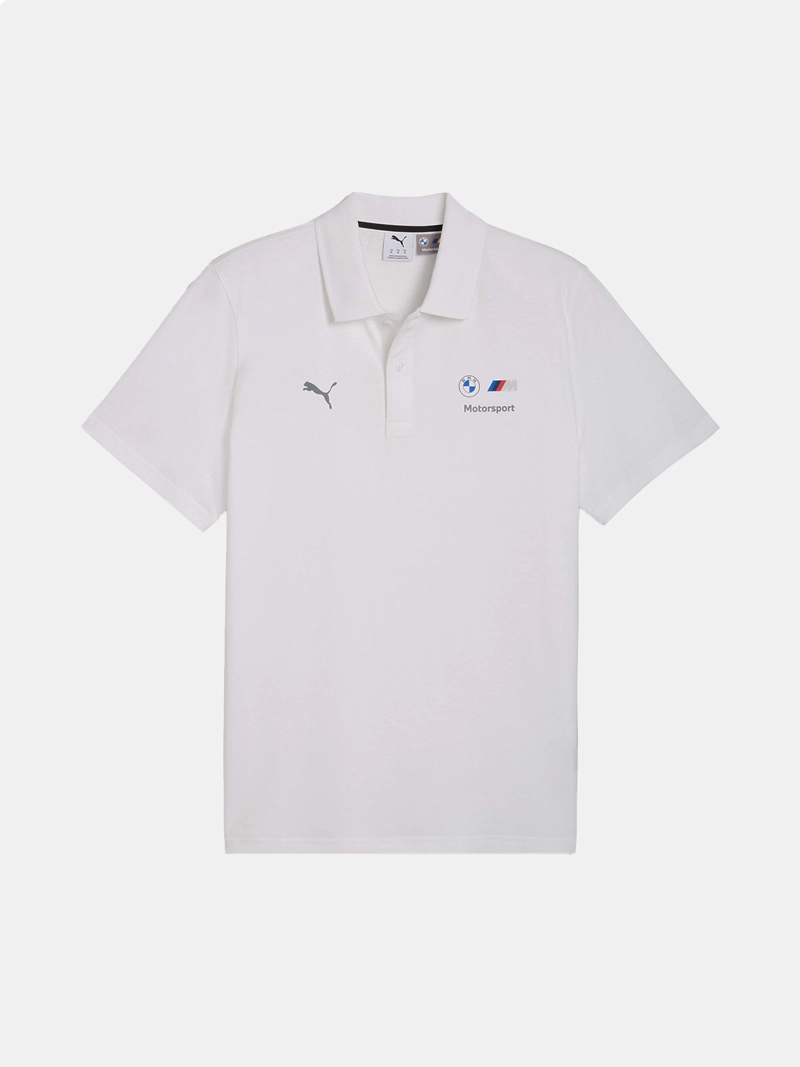 POLERA HOMBRE PUMA BMW MMS ESSENTIALS BLANCO - 4