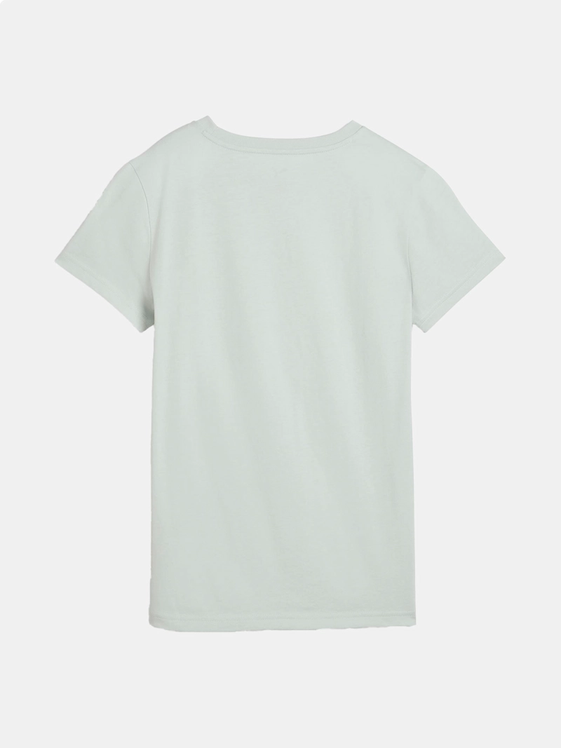 POLERA MUJER PUMA ESSENTIALS CAT LOGO ALGODÓN VERDE - 2