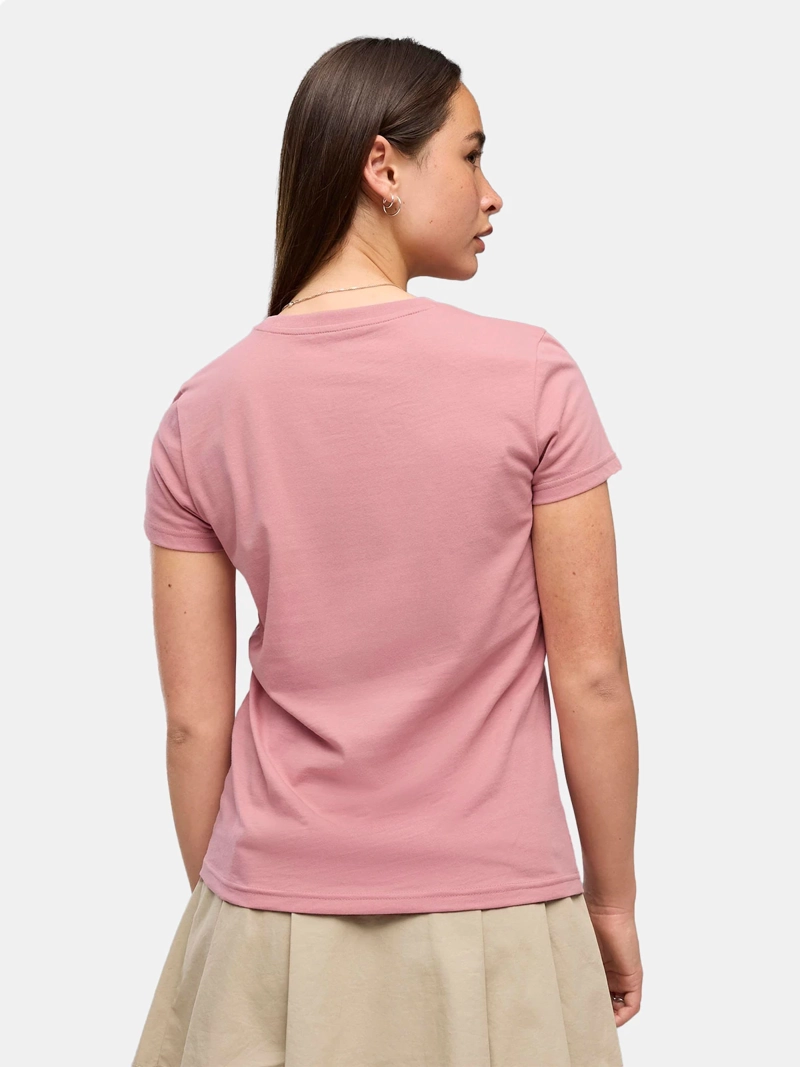 POLERA MUJER PUMA ESSENTIALS CAT LOGO ALGODÓN ROSADO - 2