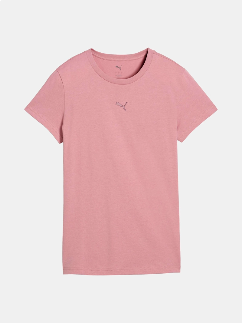 POLERA MUJER PUMA ESSENTIALS CAT LOGO ALGODÓN ROSADO - 4
