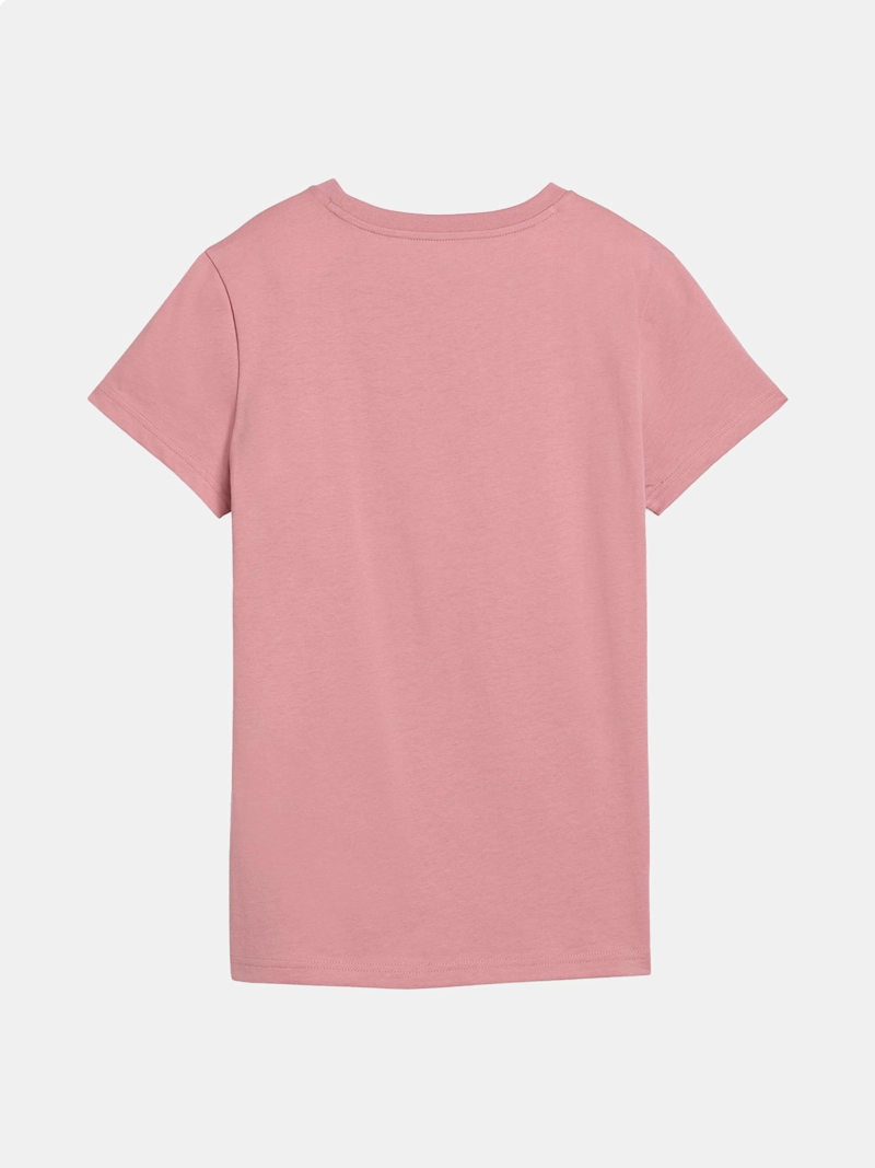 POLERA MUJER PUMA ESSENTIALS CAT LOGO ALGODÓN ROSADO - 5