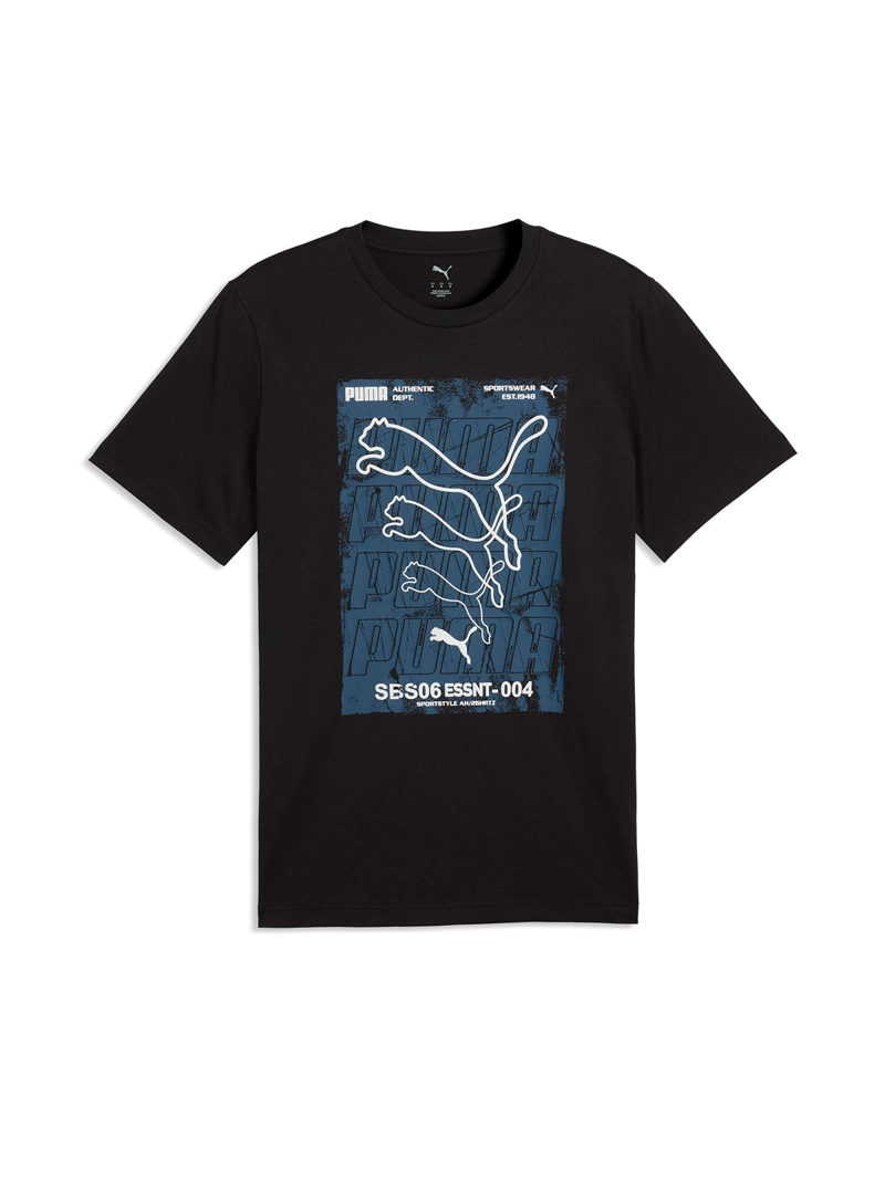 POLERA HOMBRE PUMA GRAPHICS BOX NEGRO - 4