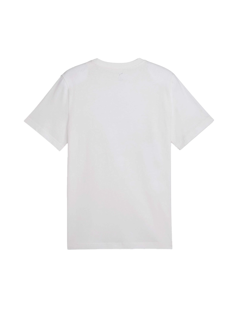 POLERA HOMBRE PUMA GRAPHICS CYBER ALGODÓN BLANCO - 5