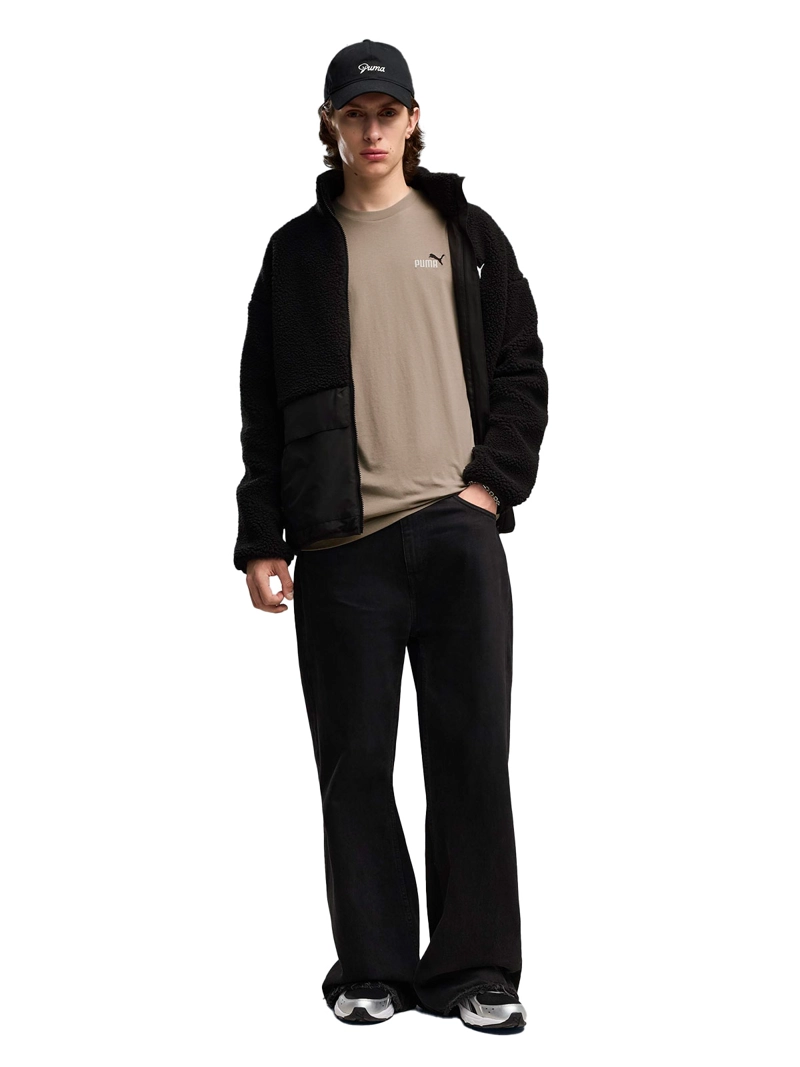 POLERA HOMBRE PUMA ESSENTIALS NO. 1 LOGO BEIGE - 3