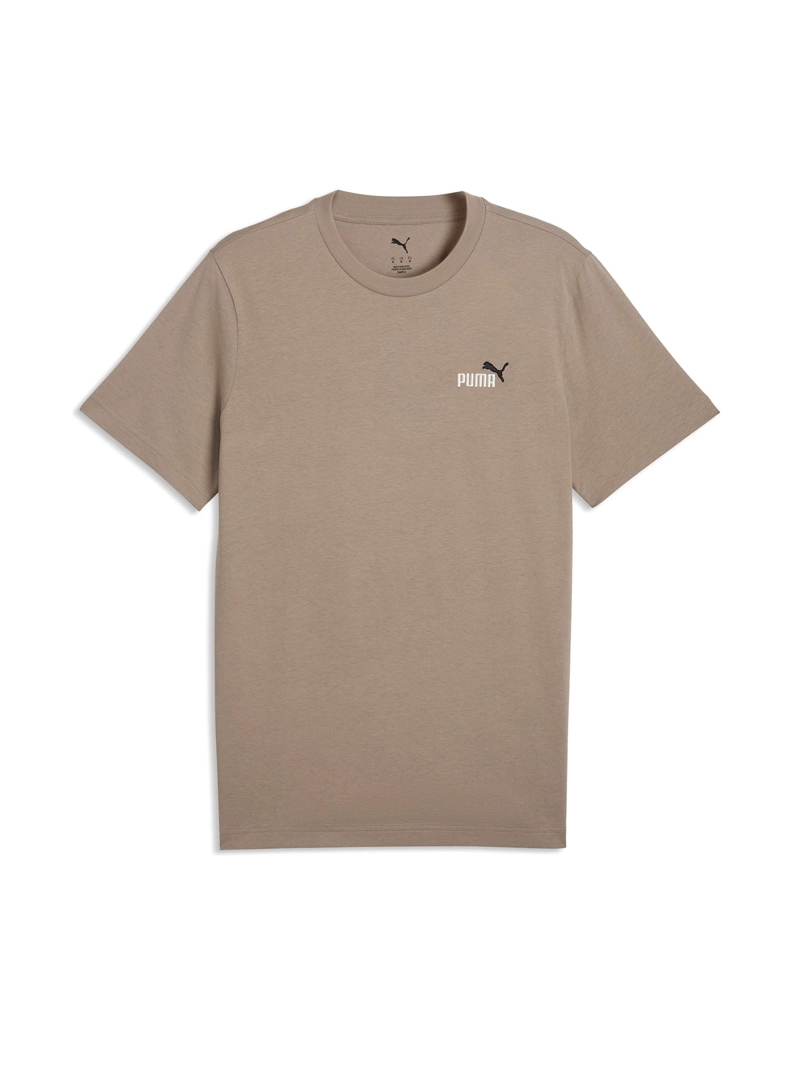 POLERA HOMBRE PUMA ESSENTIALS NO. 1 LOGO BEIGE - 4