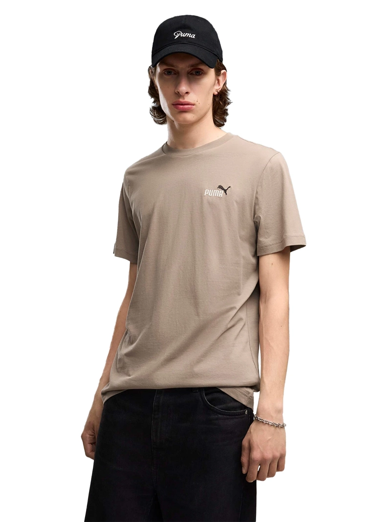 POLERA HOMBRE PUMA ESSENTIALS NO. 1 LOGO BEIGE