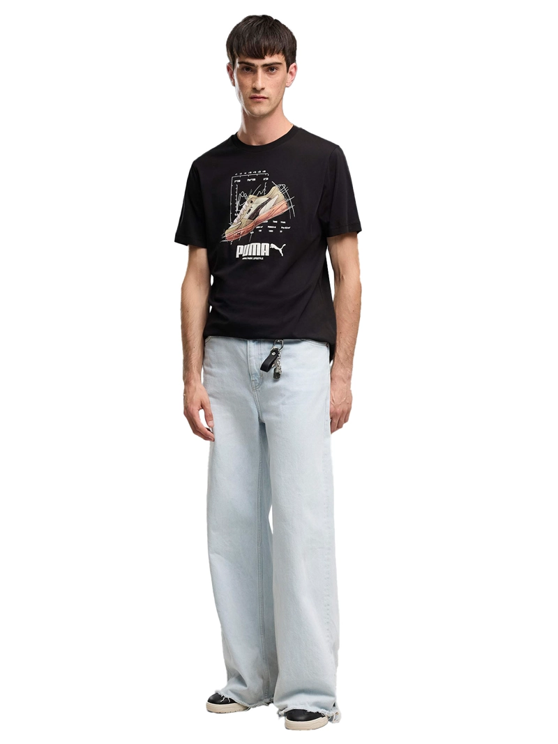 POLERA HOMBRE PUMA GRAPH SNEAKER NEGRO - 3