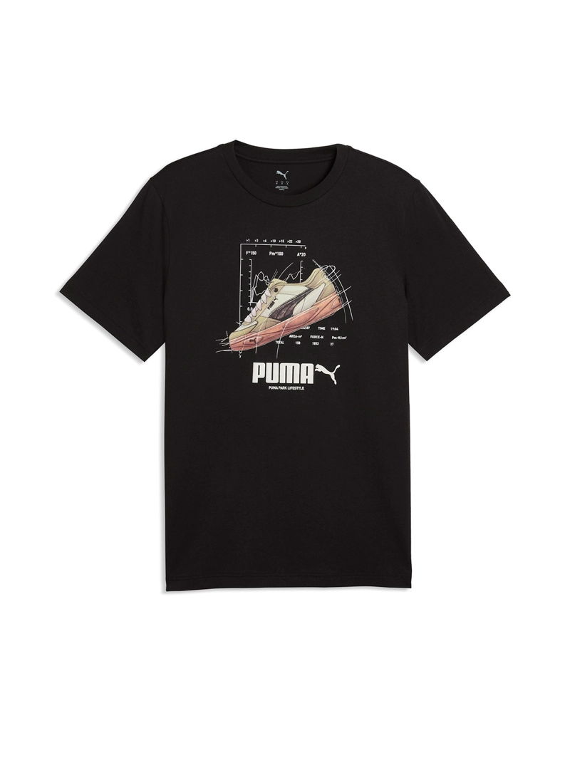 POLERA HOMBRE PUMA GRAPH SNEAKER NEGRO - 4