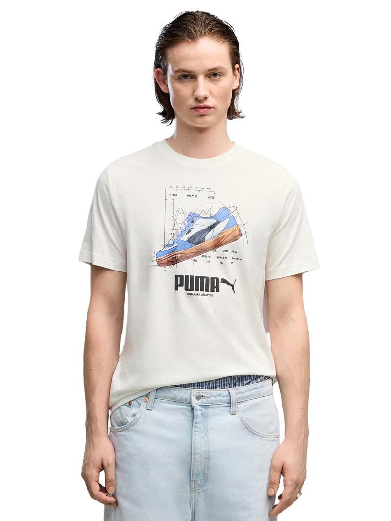 POLERA HOMBRE PUMA GRAPH SNEAKER BLANCO - 1