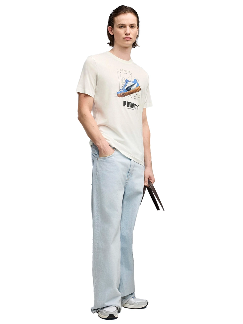 POLERA HOMBRE PUMA GRAPH SNEAKER BLANCO - 3