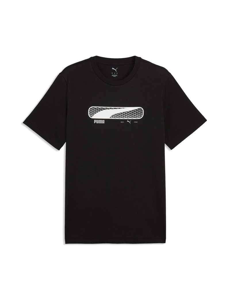 POLERA HOMBRE PUMA LOGO PLAY NEGRO - 4