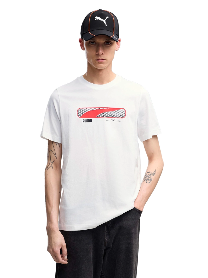 POLERA HOMBRE PUMA LOGO PLAY BLANCO - 1