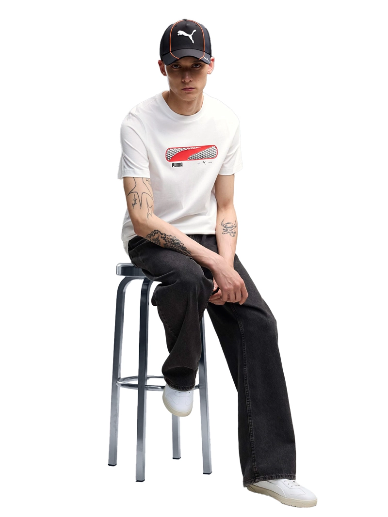 POLERA HOMBRE PUMA LOGO PLAY BLANCO - 3
