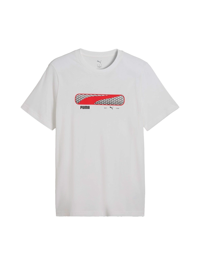 POLERA HOMBRE PUMA LOGO PLAY BLANCO - 4