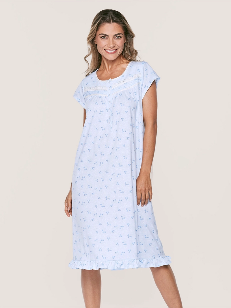 CAMISA MUJER LADY GENNY ALGODÓN ESTAMPADA