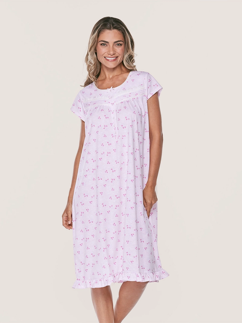 CAMISA MUJER LADY GENNY ALGODÓN ESTAMPADA