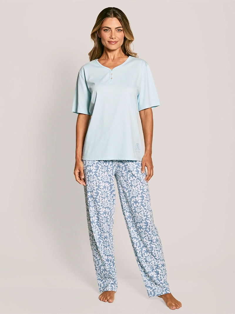 PIJAMA MUJER LADY GENNY MANGA CORTA - 2