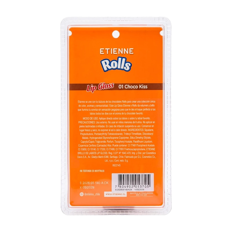 BRILLO LABIAL ETIENNE X ROLLS CHOCO KISS 5GR - 3