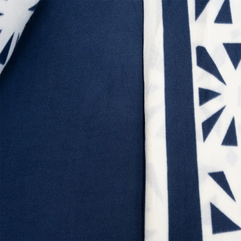 JUEGO DE SÁBANAS DORAL NEBULA POLAR ESTAMPADO 1.5 PLAZAS AZUL MARINO  - 3