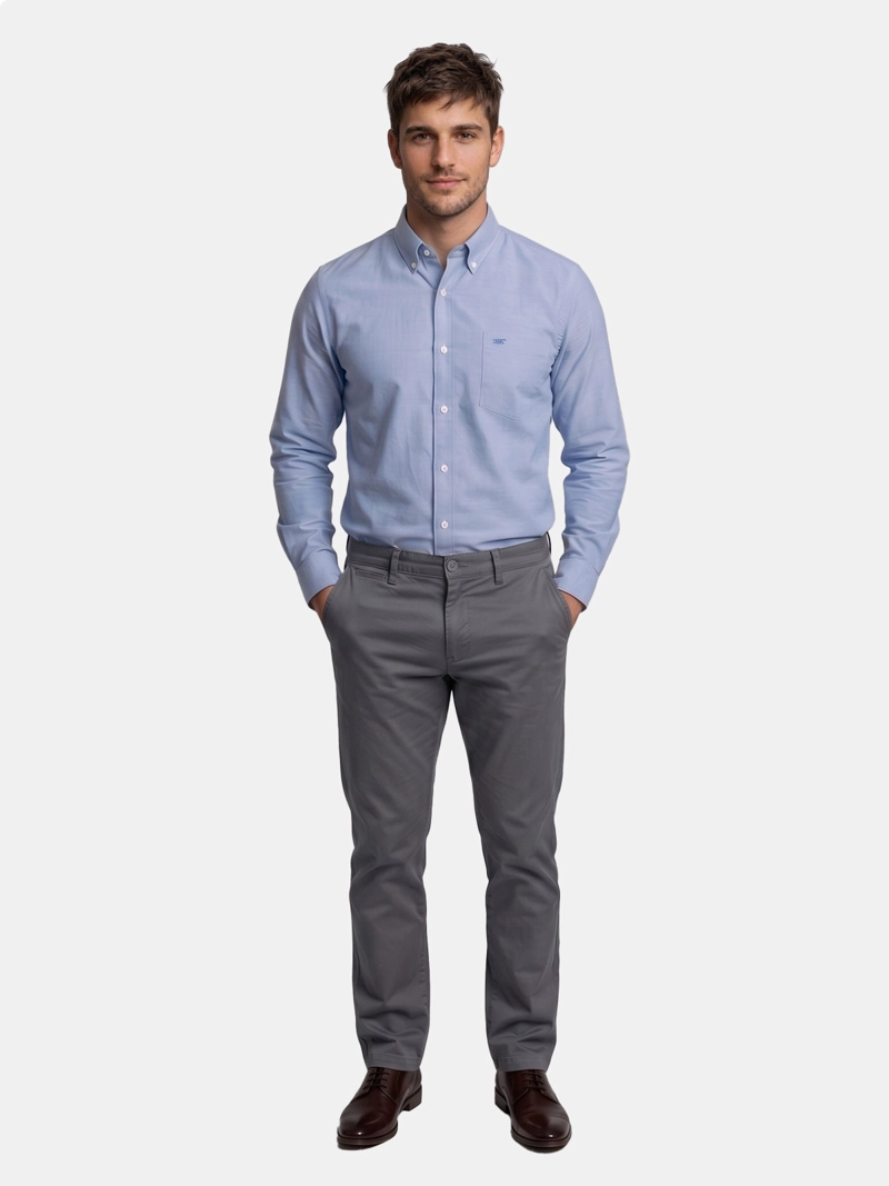 PANTALON HOMBRE FEROUCH SLIM ALGODÓN CHICAGO - 1