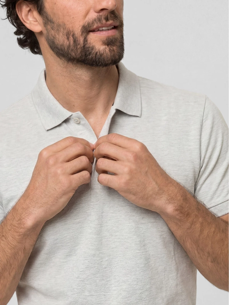 POLERA HOMBRE FEROUCH ALGODÓN CUELLO PIQUE - 3