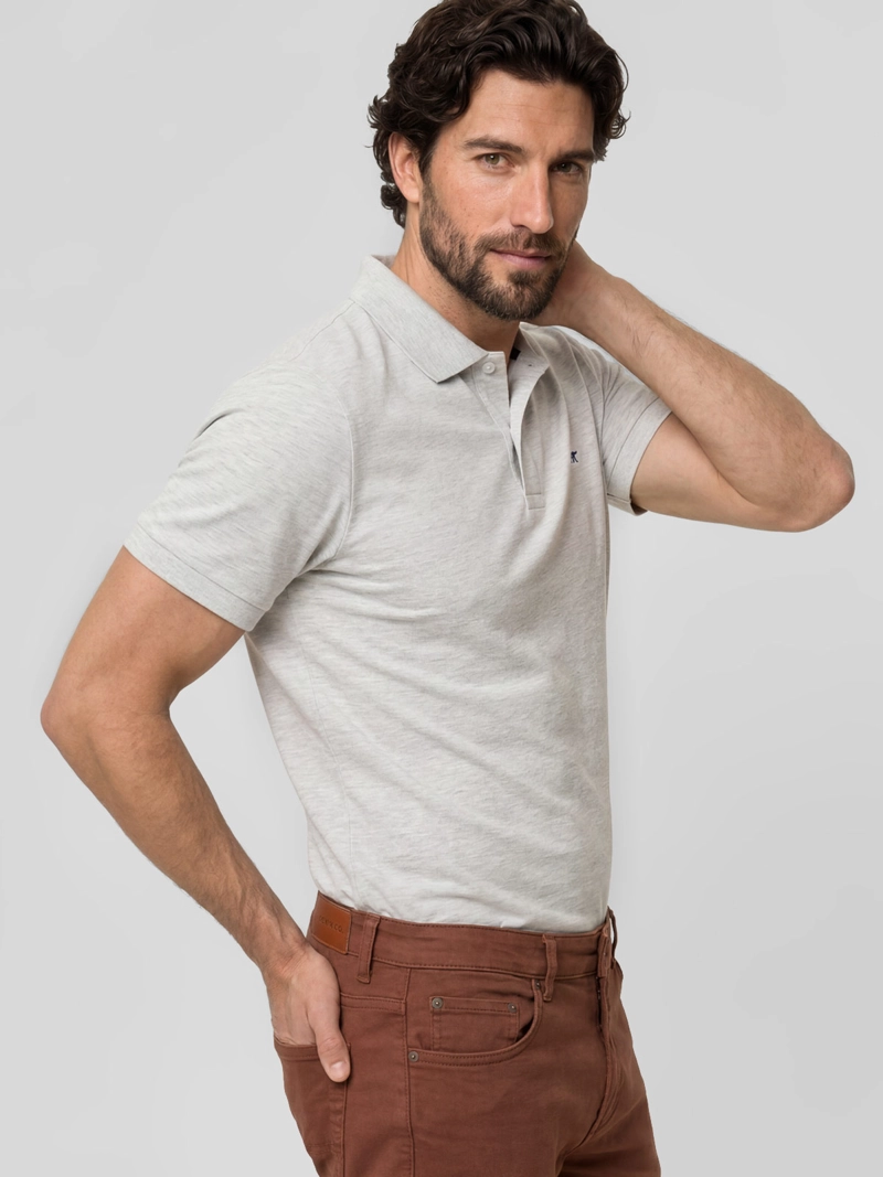 POLERA HOMBRE FEROUCH ALGODÓN CUELLO PIQUE - 1