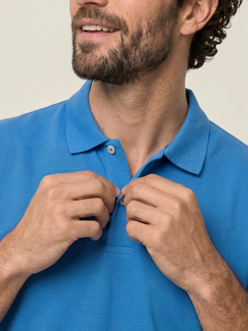 POLERA HOMBRE FEROUCH ALGODÓN CUELLO PIQUE - 3