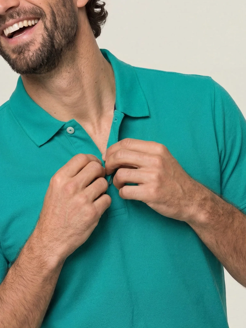 POLERA HOMBRE FEROUCH ALGODÓN CUELLO PIQUE - 3