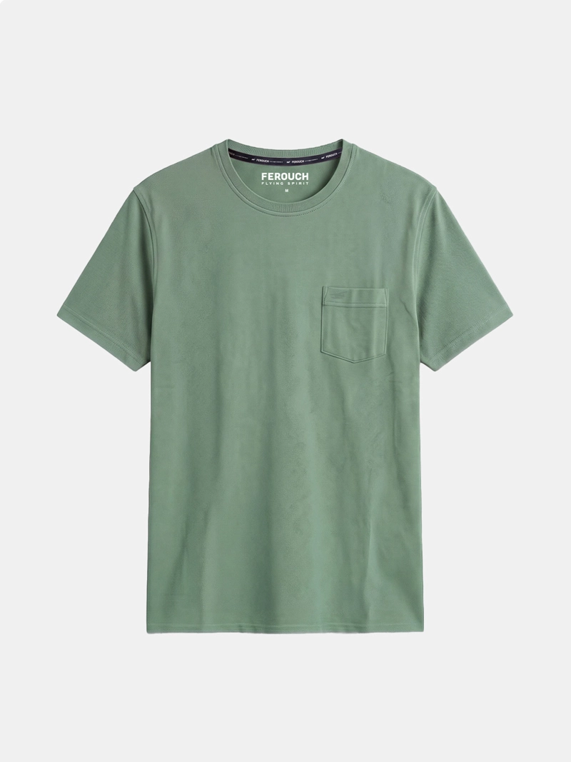 POLERA HOMBRE FEROUCH ALGODÓN MANGA CORTA - 5