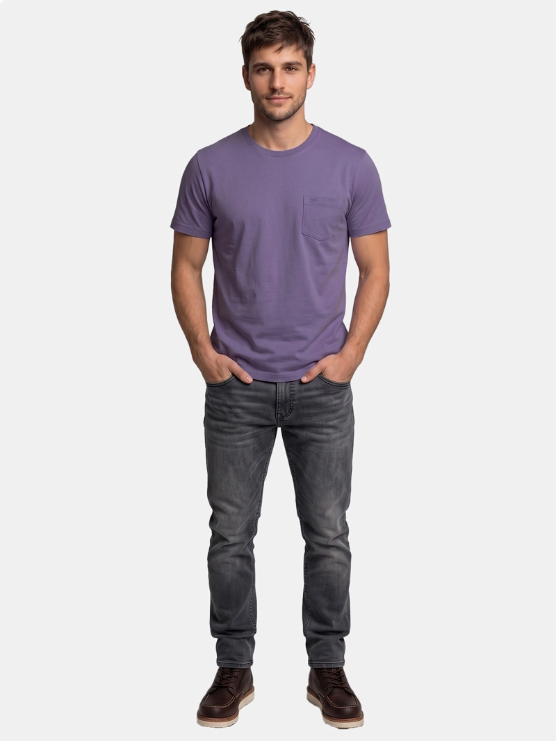 POLERA HOMBRE FEROUCH ALGODÓN MANGA CORTA - 4