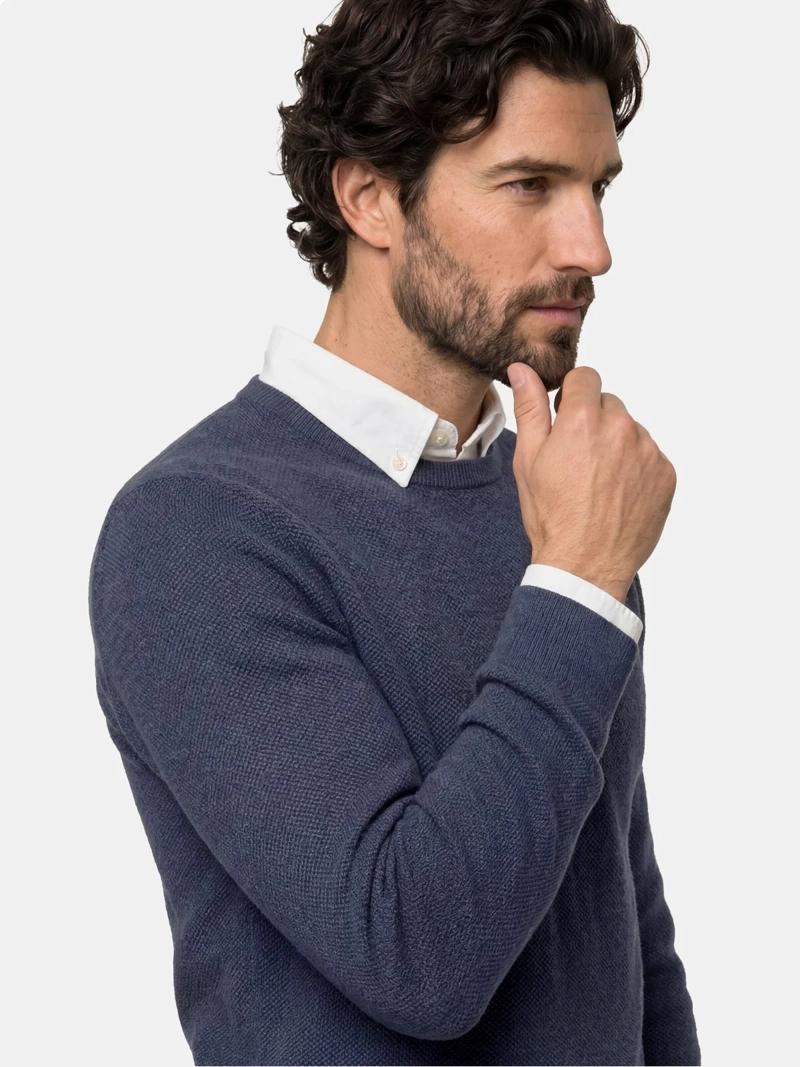 SWEATER HOMBRE FEROUCH ALGODÓN CUELLO EN V - 3