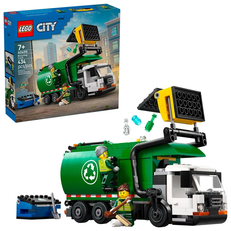 BLOQUES DE CONSTRUCCIÓN LEGO CAMIÓN DE RECICLAJE - 1