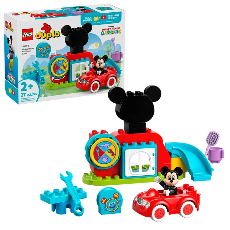 BLOQUES DE CONSTRUCCIÓN LEGO CASA Y AUTO MICKEY MOUSE - 1
