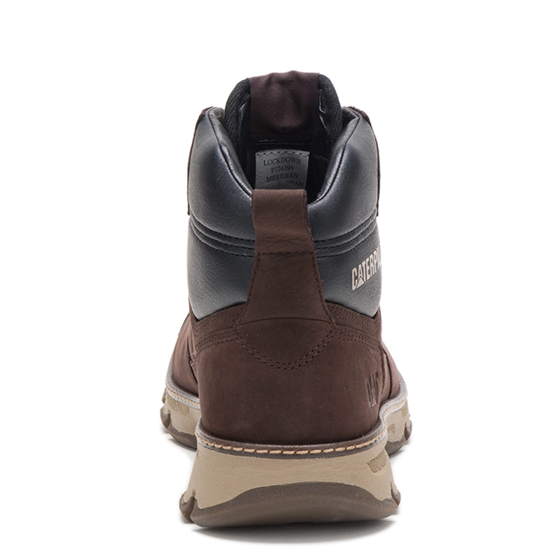 BOTINES HOMBRE CATERPILLAR CAFÉ MERIDIAM CUERO - 4