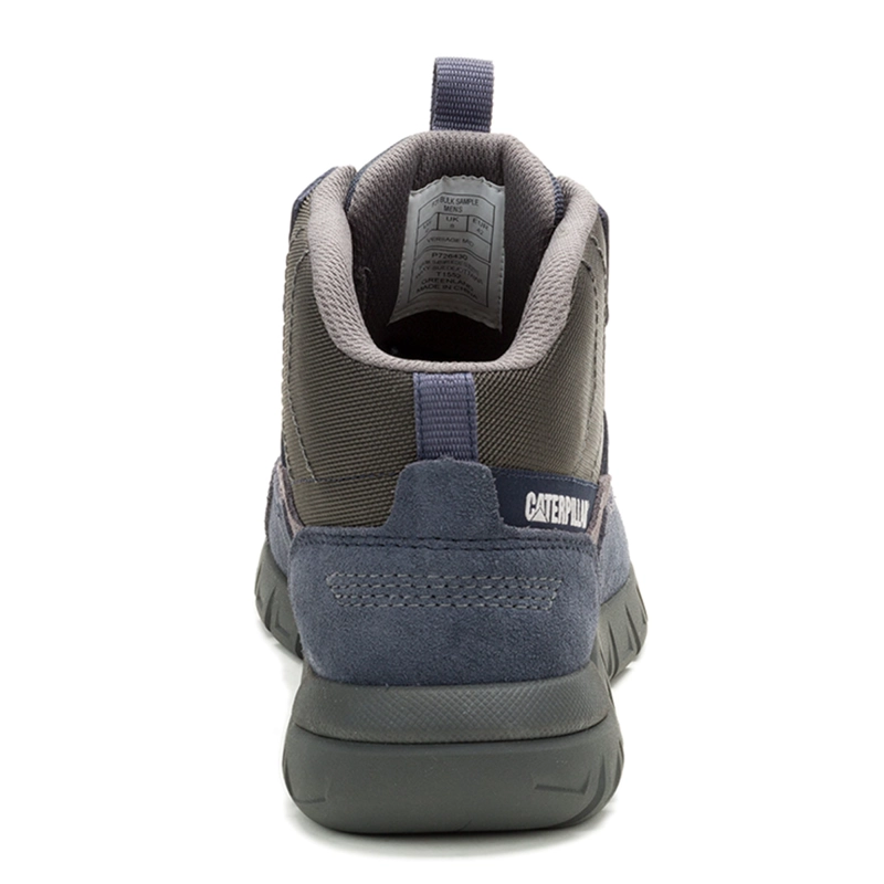BOTINES HOMBRE CATERPILLAR AZUL VERSAGE MID CUERO - 4