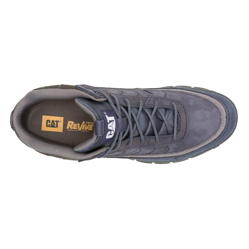 BOTINES HOMBRE CATERPILLAR AZUL VERSAGE MID CUERO - 5